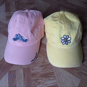 Set of 2 "Life Is Good" hats! excellent condition
